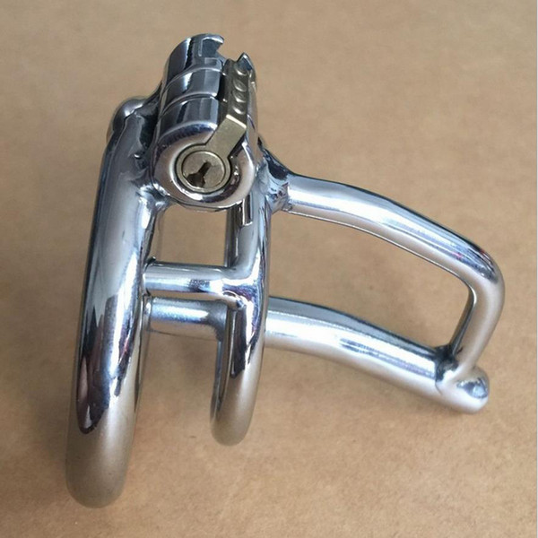 New Lock Small Male Chastity Devices With Urethral Sound Catheter BDSM Sex Toys For Men Stainless Steel Chastity Belt