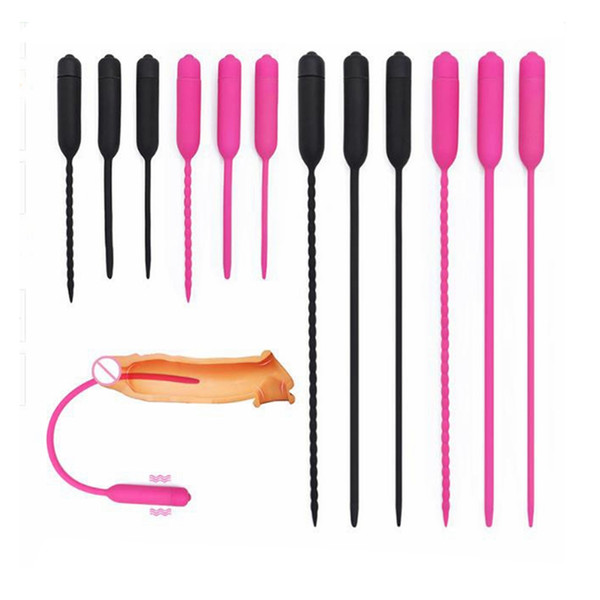 10 Speed Urethral Vibrator Silicone Penis Plug Dildo Vibrators Masturbator For Men Urethral Dilators Penis Inserts Sex Toys