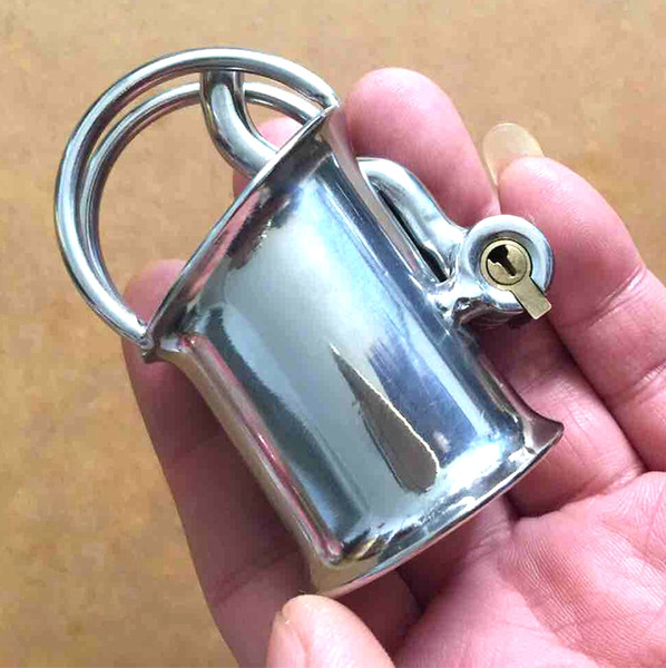 New Arrival PA Lock Male Chastity Cage Stainless Steel Chastity Device Bondage BDSM Sex Toys For Men