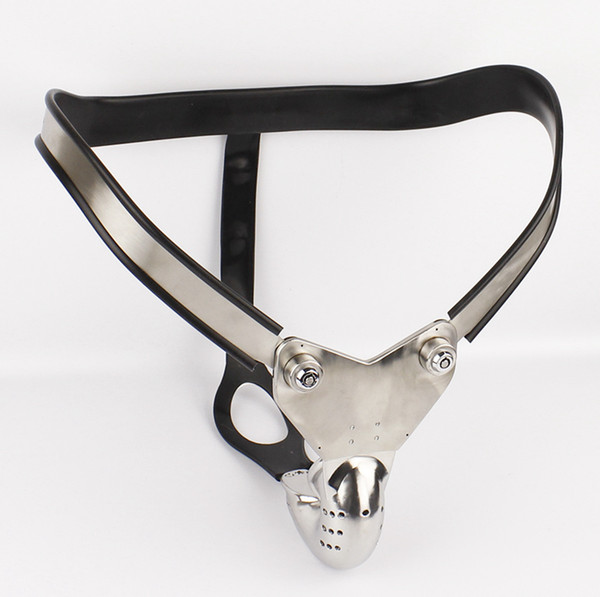 New Arrival Male Chastity Belt Model -Y Adjustable Curve Waist Belt With Cock Cage BDSM Sex Toys For Men Chastity Lock Devices