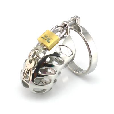 Chastity Device For Men Metal Chastity Cage Stainless Steel Cock Cage Male Chastity Belt Penis Ring Sex Toys Bondage Lock Adult Products