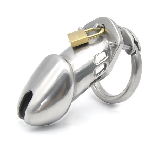 Male Chastity Cage Fine Stainless Steel Locking Device New Salable Metal Belt Hot Luxury HT Kit Light Version - Doctor Monalisa Q880