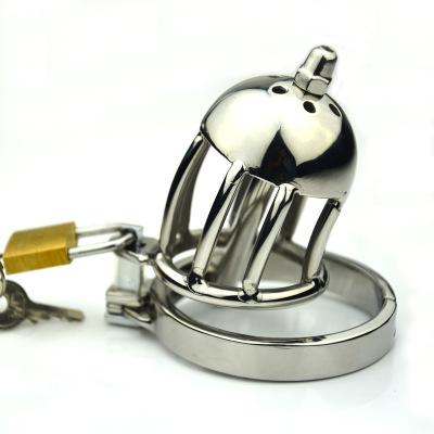 NEW Super Small Male Chastity Cage With Removable Urethral Sounds Spiked Ring Stainless Steel Chastity Device For Men