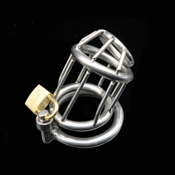 Male chastity stainless steel ball stretcher sex ring for men male chastity device chastity cage