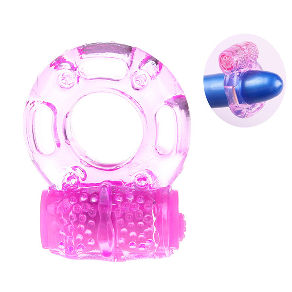 Wholesale Butterfly Silicone Cock Ring Jelly Vibrating Sex Penis Ring Delay Premature Ejaculation Lock Vibrator Sex Toys for Men