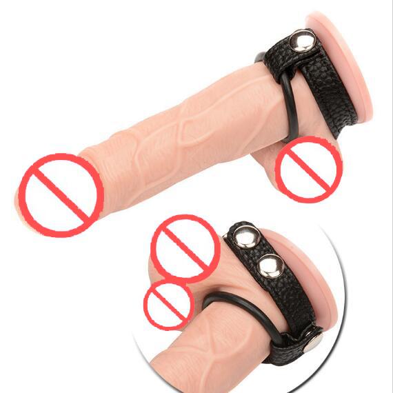 Silicone Leather Cock Ring Cockring Cage Penis Ring Male Chastity Device Scrotum Ring Sex Delay Sex Toys For Men Erotic Toys