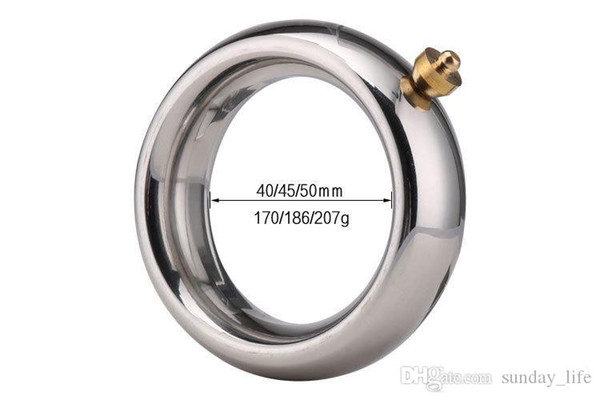 Free ShippingMale Electric Shock Cock Ring, Metal Penis Rings Scrotum Stretcher Electro Stimulation Accessory For DIY Electro Shock Sex Toys