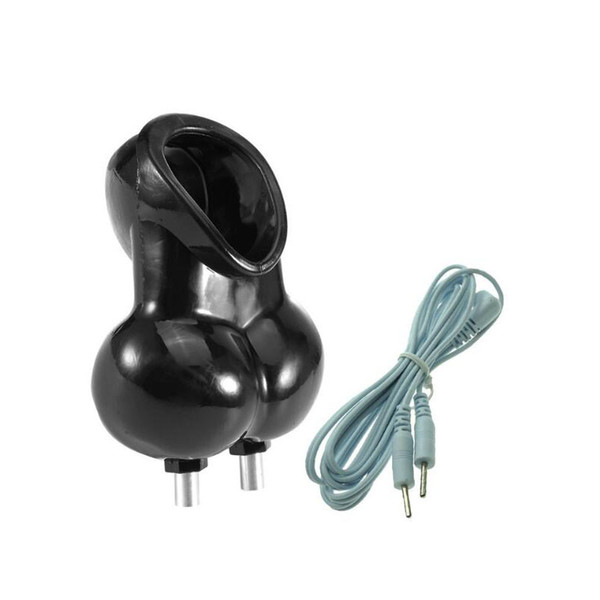 Electro Shock Accessory Male Flexible Scrotal Bound Cock Ring Penis Ring Chastity Device Delay Cock Cage Scrotum Ring Sex Toys