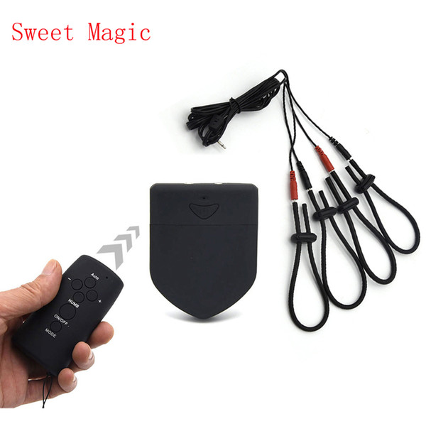 Wireless Remote Control Electric Shock Penis Ring Electro Shock Cock Rings Electrical Stimulation Adult Medical Themed Sex Toys For Couple