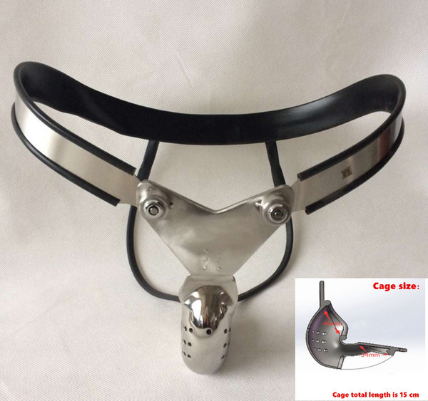 2018 New Arrival Male Chastity Belt Model-Y Adjustable Curve Waist Belt Stainless Steel Chastity Cage Sex Toy For Men Penis Restraint Device