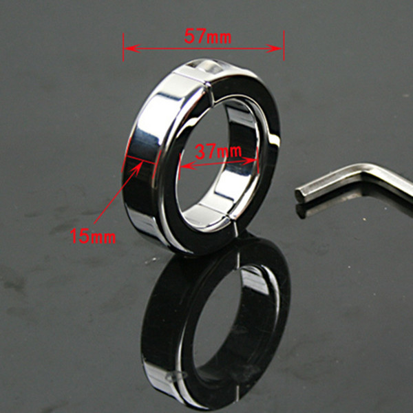 Stainless Steel Cock Rings Penis Cage Scrotum Bondage Slave Metal Chastity In Adult Games Fetish Sex Products Toys For Men Q039