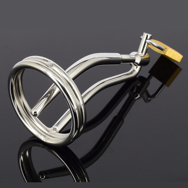 Stainless Steel Cock Rings Penis Plug Scrotum Bondage Slave Metal Chastity Device Urethral Dilators Fetish Sex Toys For Men Q512