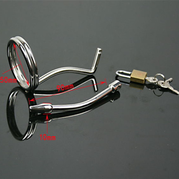 Stainless Steel Cock Rings Penis Plug Scrotum Bondage Slave Metal Chastity Device Urethral Dilators Fetish Sex Toys For Men Q523