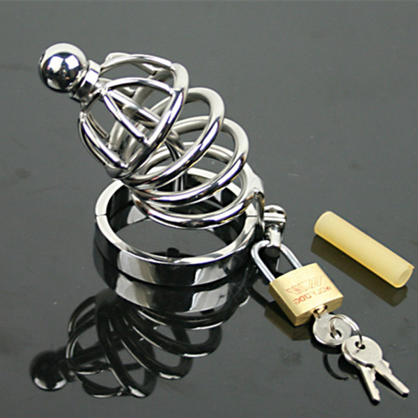 Stainless Steel Cock Ring Penis Plug Bondage Slave Metal Chastity Device Urethral Dilators Catheter Fetish Sex Toys For Men Q502