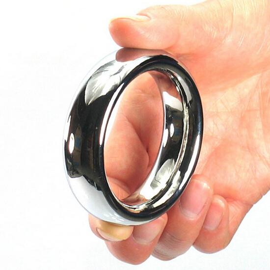 Round Metal Cock Ring stainless steel penis ring 40mm/45mm/50mm ring delay time penis loop for men, adult product SM606