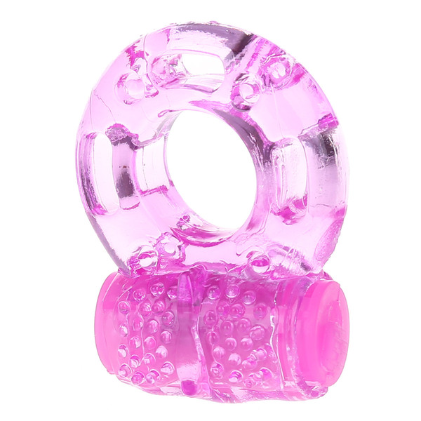 Butterfly Silicone Cock Ring Jelly Vibrating Penis Ring Delay Premature Ejaculation Lock Sex Toys for Men