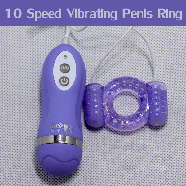 10 Speeds Vibrating Penis Ring Sex Toys For Men, Cock Ring Delay Adult Products