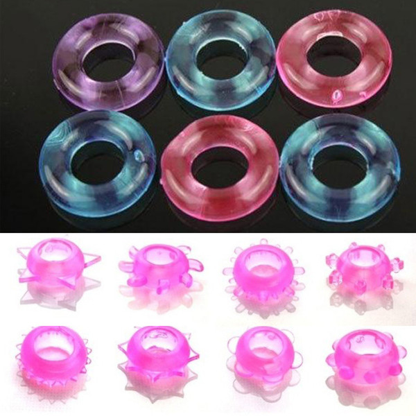 Colorful Silicon Cock Ring Cockrings Spike Ring Penis Rings Sex Toys For Men Delayed Ejaculation Rings Adult Sex Products