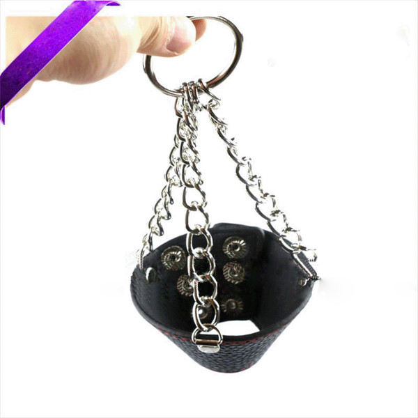 Leather Parachute Ball Scrotum stretcher Rings Fetish Set 28-33mm Ball Stretcher Weight Extra Balls BDSM CBT Cock Stretchers Sex Toys