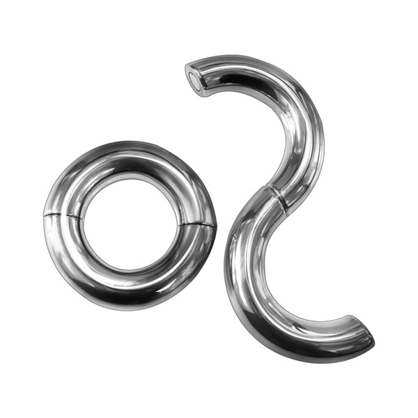 Stainless steel HEAVY DUTY metal cock ring Scrotum Stretcher delay 33/39/45/50mm penis ring sex toys For Men J1451