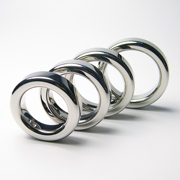 38mm/41mm/44mm/47mm Stainless steel cock ring metal sex delay ring penis bondage wide cock rings for couples sex flirting