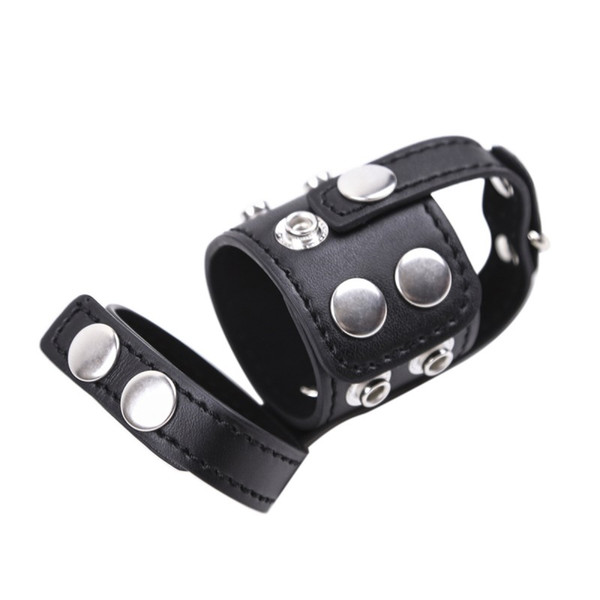 PU Leather Cock Ring Penis Sleeves Chastity Male Penisring Cock ring Leather Bondage Restraints Sex Toys For Men