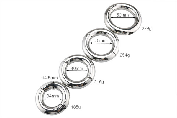 Stainless steel weight-bearing ring exercise, locking precision delay, adult sex toys for men