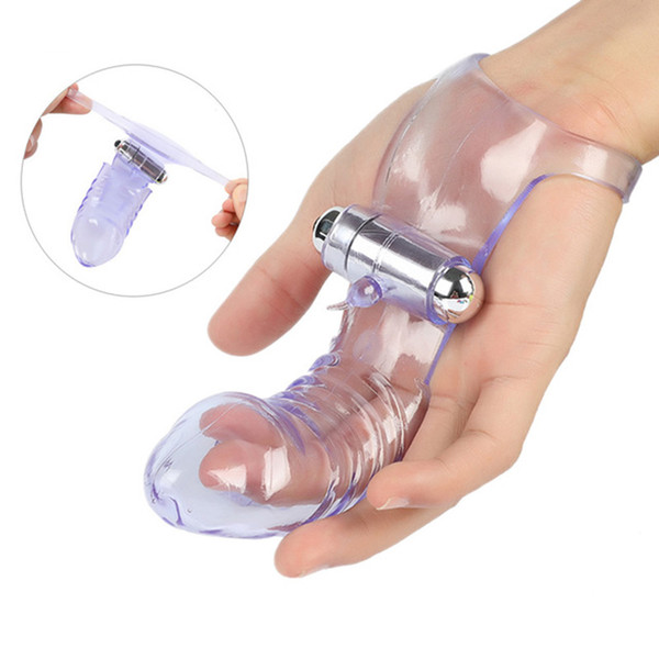 Finger Sleeve Vibrator Female Masturbator G Spot Massager Clit Stimulate Sex Toys For Women Lesbian Orgasm Adult Products