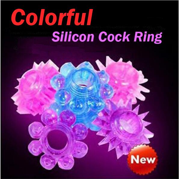 Colorful Silicon Cock Ring Cockrings Spike Ring Penis Rings Sex Toys For Men Delayed Ejaculation Rings Adult Sex Products