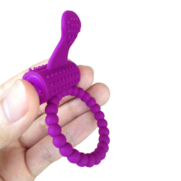 100% Safe Medical Silicone Vibrating Cock Ring Penis Rings Clit Vibrator Adult Sex Toys For men Sex Products