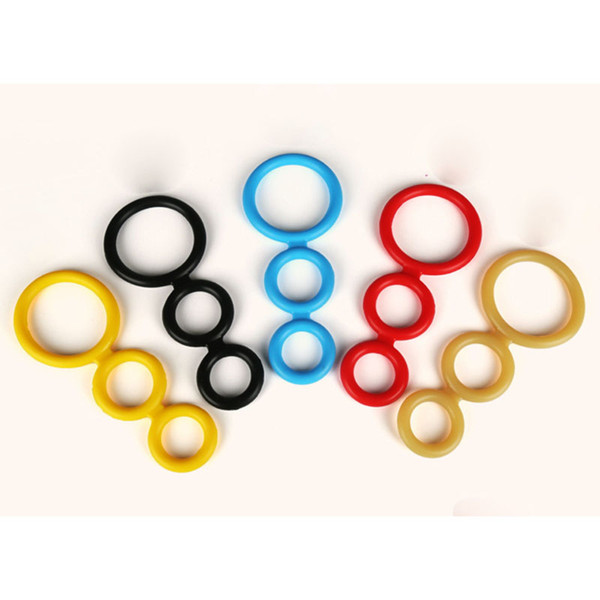 Cockrings-Penile ring lock fine Three Cock Expander Rings Sex Delay Penis Ring Sex Toys for Men Adult Products