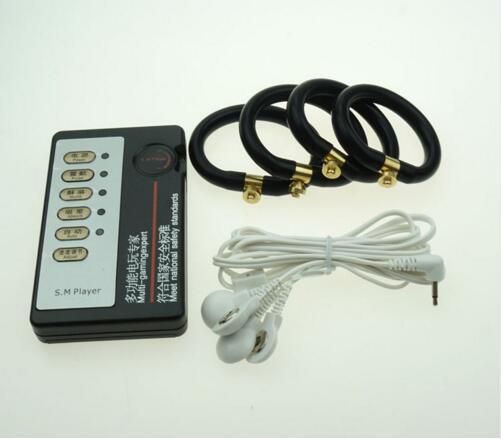 Man Penis Enlarger Prolong Electric Pulse Rings #O Extender Cock Enhancing Long