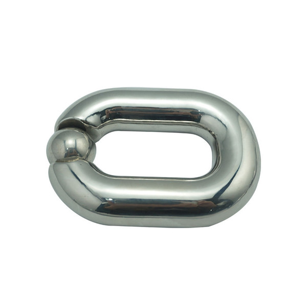 Heavy Ball Stretcher U Groove Design Scrotal Bondage Stainless Steel Cock Penis Ring Male Chastity Devices Sex Toys For Men