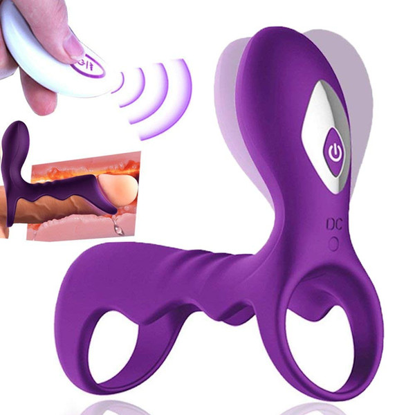 Penis Delay Ejaculation Cock Vibrator Ring G Spot Clitoral Stimulator Vibrator