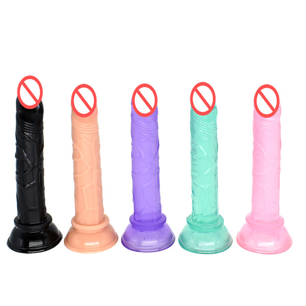 Erotic Bullet Realistic Dildo Anal Butt Plug Penis Suction Cup No Vibrator Toys For Adult Sex Toys For Woman Wholesale Sexy Toy