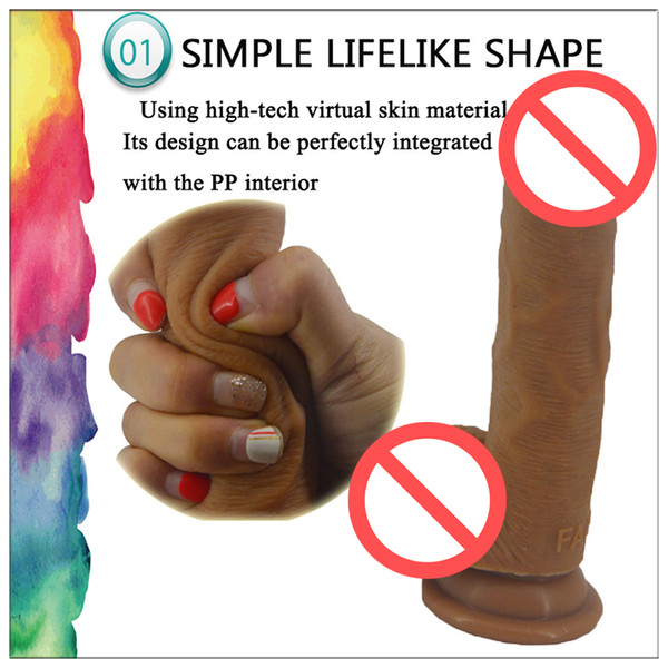 realistic dildo suction soft silicone fake penis skin touch dick pussy anal massage sex toys for women masturbator sex shop