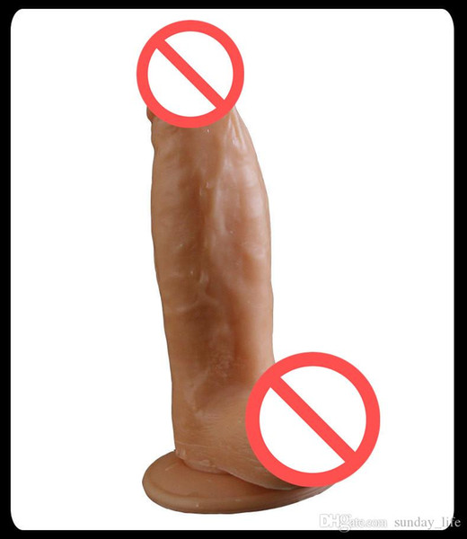 Free shipping!Super Realistic Suction Cup Dildo 3 size Adult Sex Toys For Woman Real Feel Soft Dildos Fake Penis