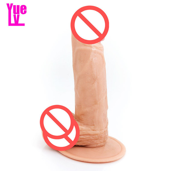 YUELV 6.69 Inch Small Realistic Dildo For Beginners Sex Products Female Artificial Penis Cock Dick With Suction Cup Adult Toys For Women