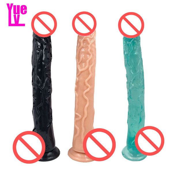 YUELV 16.53 Inch Super Long Huge Realistic Dildo With Suction Cup Big Flexible Artificial Penis Cock Female Masturbation Adult Sex Toys