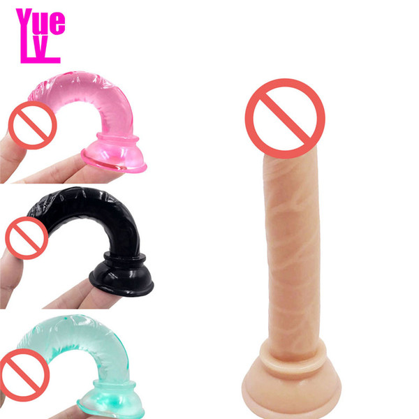 YUELV 5.7 Inch Mini Anal Dildo For Women Realistic Penis With Suction Cup G-spot Vaginal Massage Adult Toys For Beginners Sex Products