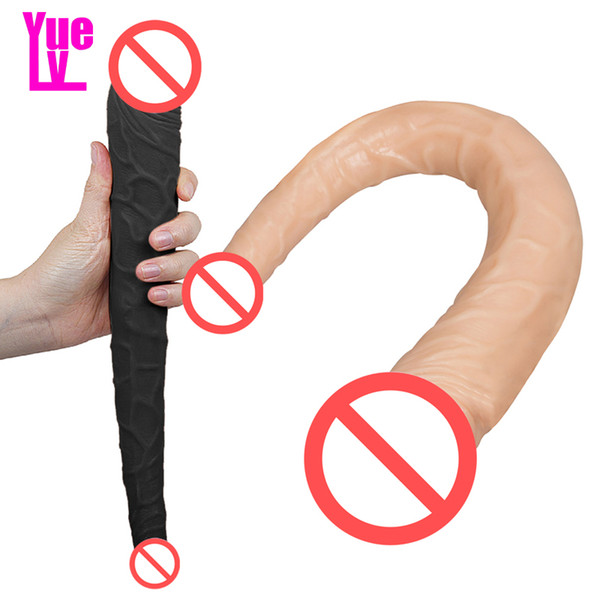 YUELV 14.17 Inch Long Dual Ended Heads Dildo Sex Toys For Women Lesbian Artificial Penis Cock Dick Female Masturbation Erotic Sex Products