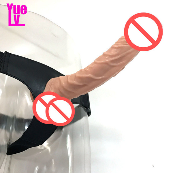 YUELV Lesbian Strapon Dildo 23*4CM Realistic Wearable Dildo Strap On Penis Removable Big Dick Adult Sex Products For Women Erotics Toys