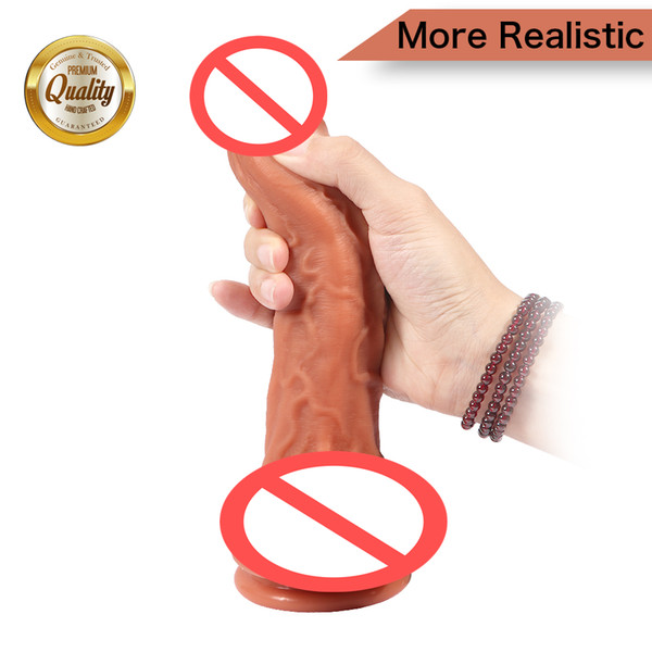 8.86 inch Big Dildo Realistic With Suction Cup Vagina Inserter Fake Penis Anal Dildos Women Erotic Toys G Sport Stimulator Ø 1.77