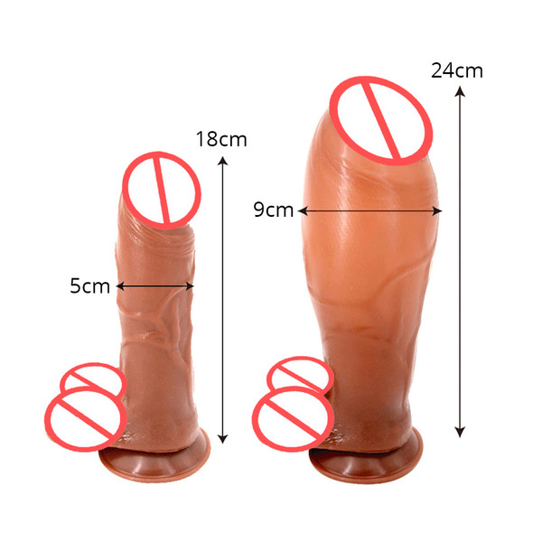 Big Inflatable Sex Dildo Large Butt Plug Penis Realistic Soft Dildo Pump Suction Cup Adult Sex Toys For Women