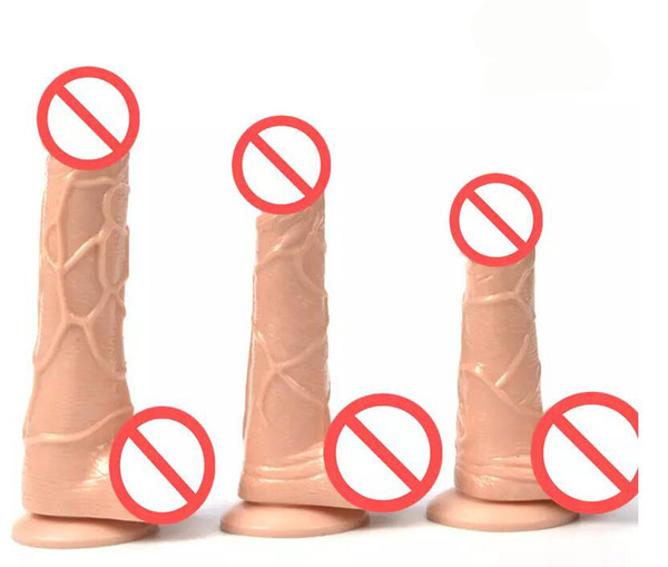 Flesh Color Realistic Dildo Flexible Penis Whith Strong Suction Cup Dildos Cock Adult Sex Products Sex Toys For Women