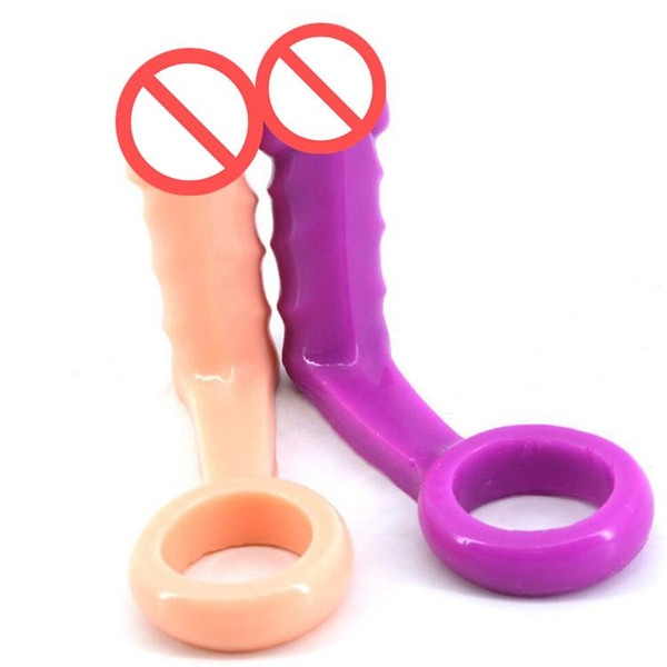 hot new Conjoined penis ring features fund mini appeal adult anal plug penis sexy toys for women men Q72