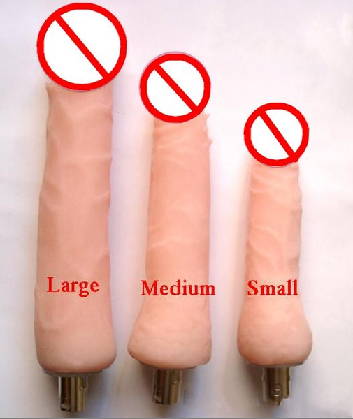 machine gun accessories replace attachment-- 3 size high quality dildo for Female sex toy Furniture machine gun masturbation medical devices