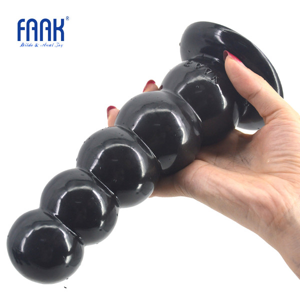 FAAK big dildo strong suction beads anal dildo box packed butt plug ball anal plug sex toys for women men adult product sex shop Y1892701