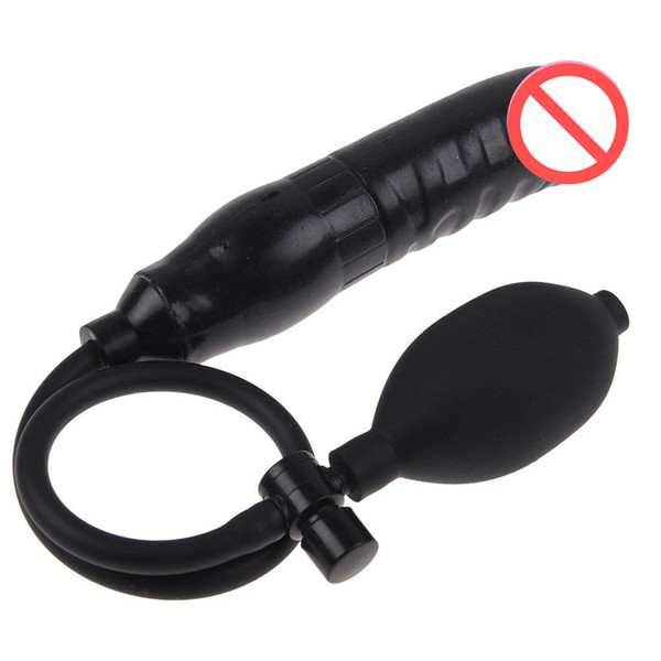 Expandable Inflatable Dildo Pump Penis Cock Anal toys Sex Toy Butt Plug Stimulator