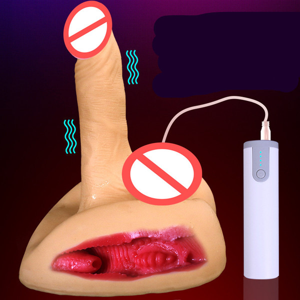 Electric Vibrating Dildo Realistic Penis and Anal Hole Big Dildo Female Male Masturbations Toys Sex Massager for Women Men Gay D4-2-21